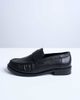 Topshop Topshop Carey real leather loafers with ruched detail in black - 1