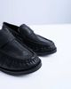 Topshop Topshop Carey real leather loafers with ruched detail in black - 2
