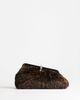 Topshop Topshop Carlie faux fur medium clutch purse with hardware in leopard print-Brown - 1