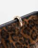 Topshop Topshop Carlie faux fur medium clutch purse with hardware in leopard print-Brown - 3