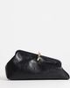 Topshop Topshop Carlie medium clutch with hardware in black - 1