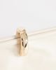 Topshop Topshop Carlie medium clutch with hardware in stone-Neutral - 3