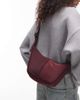 Topshop Topshop Carrie nylon cross-body bag in burgundy-Red - 1