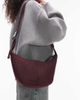 Topshop Topshop Carrie nylon cross-body bag in burgundy-Red - 4