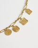Topshop Topshop Casidy waterproof stainless steel chain bracelet with charms in gold - 2