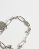 Topshop Topshop Casidy waterproof stainless steel chain bracelet with charms in silver - 2