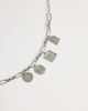 Topshop Topshop Casidy waterproof stainless steel chain bracelet with charms in silver - 3