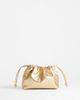Topshop Topshop Celia medium ruched clutch bag in gold - 1