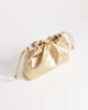 Topshop Topshop Celia medium ruched clutch bag in gold - 3