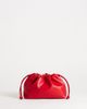 Topshop Topshop Celia medium ruched clutch bag in red - 1