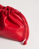 Topshop Topshop Celia medium ruched clutch bag in red - 3