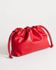 Topshop Topshop Celia medium ruched clutch bag in red - 4