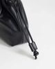 Topshop Topshop Celia medium ruched clutch purse in black - 3