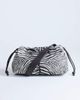 Topshop Topshop Charlie medium nylon cross-body bag in zebra-Black - 1