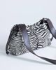 Topshop Topshop Charlie medium nylon cross-body bag in zebra-Black - 4