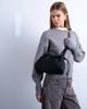 Topshop Topshop Charlie medium nylon crossbody bag in black - 1
