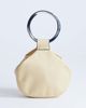 Topshop Topshop Cherry metal handle grab bag in buttermilk-White - 1
