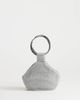 Topshop Topshop Cherry metal handle grab bag in silver diamante - 4