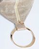 Topshop Topshop Cherry metal handle small clutch purse in gold rhinestones - 3