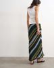 Topshop Topshop chiffon bias maxi skirt in bold stripe-Multi - 4