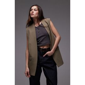 Topshop Topshop Chuck On Sleeveless Blazer