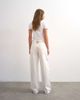 Topshop Topshop Cinch low rise relaxed fit jeans in bone-White - 3