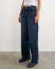 Topshop Topshop Cinch low rise relaxed jeans in blue black - 4