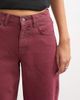 Topshop Topshop Cinch low rise relaxed jeans in cherry red - 3