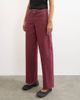 Topshop Topshop Cinch low rise relaxed jeans in cherry red - 4