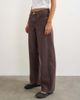 Topshop Topshop Cinch low rise relaxed jeans in chocolate-Brown - 4