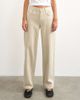 Topshop Topshop Cinch low rise relaxed jeans in oat-Neutral - 2