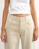 Topshop Topshop Cinch low rise relaxed jeans in oat-Neutral - 3