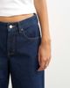Topshop Topshop Cinch low rise relaxed jeans in rinse indigo-Blue - 3