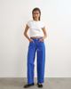 Topshop Topshop Cinch low rise relaxed jeans in strong blue - 1