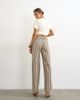 Topshop Topshop Cinch low rise relaxed jeans in tobacco and colbalt stripes-Blue - 2