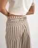 Topshop Topshop Cinch low rise relaxed jeans in tobacco and colbalt stripes-Blue - 4