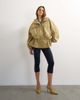 Topshop Topshop cinched waist hooded anorak in camel-Neutral - 2
