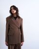 Topshop Topshop cinched waist slouchy blazer in mushroom - part of a set-Green - 2