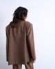 Topshop Topshop cinched waist slouchy blazer in mushroom - part of a set-Green - 4