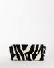 Topshop Topshop Clark medium hair on real leather fold over clutch bag in zebra-Black - 1