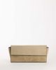 Topshop Topshop Clark medium suedette fold over clutch bag in sand-NEUTRAL - 1