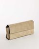 Topshop Topshop Clark medium suedette fold over clutch bag in sand-NEUTRAL - 3