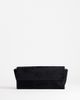 Topshop Topshop Clark medium suedette fold over clutch purse in black - 1