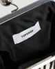 Topshop Topshop Clover hair on real leather clutch bag in zebra-Black - 4