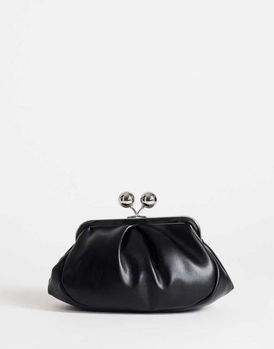 Topshop Topshop Clover small clutch bag in black in black
