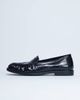 Topshop Topshop Coby ruched toe croc loafers in black - 2