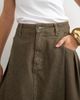 Topshop Topshop Cocoon maxi skirt in khaki-Green - 3