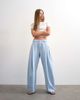 Topshop Topshop Cocoon mid rise barrel jeans in super bleach-Blue - 2