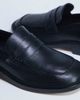 Topshop Topshop Cole premium real leather square toe loafers in black - 3