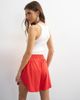 Topshop Topshop color block athletic shorts in red - part of a set - 2